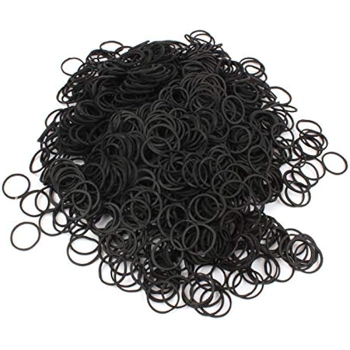 KUFUNG Elastic Hair Bands, 200 PCS Non-Slip Rubber Hair Ties for Girls, Soft Elastic Bands for Kid Hair Braids, Ponytails, Wedding Hairstyles - Image 2